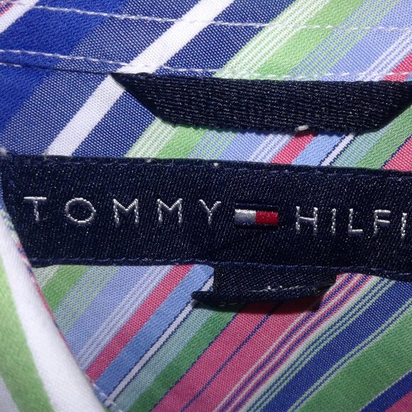 Tommy Hilfiger long sleeve flip cuff mens shirt - Picture 2 of 4